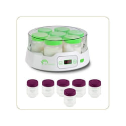 Yaourtiere LITTLE BALANCE - Capacité 7 pots de 190ml + 6 pots additionnels - Programmable jusqu'a 14h - 20W