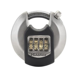 Master Lock - Cadenas Disque Excell en acier inoxydable 70mm M40EURDNUM