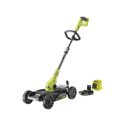 RYOBI - Tondeuse 3-en-1 18V ONE+ - Tondeuse / coupe-bordures / dresse-bord. - coupe 30 cm + batterie 2 Ah & charg. - RY18LMC30A-
