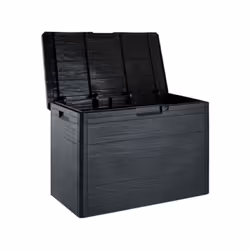Coffre de jardin KETER STORER PLUS XL - Résine - Capacité 1270L - Noir et gris