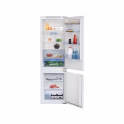 Le réfrigérateur combiné intégrable BEKO BCSA285E4ZSN de 271L (193L réfrigérateur + 78L congélateur) est équipé de la technol ...