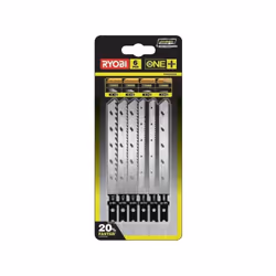 Jeu de 6 lames spéciales pour scie sauteuse RYOBI One+ RAK6JSBW idéale pour etre associé a une scie sauteuse.