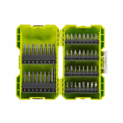 Le coffret antichocs empilable RYOBI 48 embouts de vissage mixtes - porte-embouts RAK48SSD contient tout le nécessaire pour l ...
