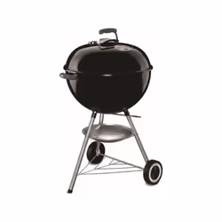 Barbecue Weber a charbon Classic Kettle Ø57 cm - Cuve et couvercle en acier émaillé - Grille de cuisson en acier chromé - Gri ...