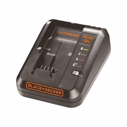 Rechargez facilement toutes vos batteries Lithium 14,4V et 18V avec le chargeur de batterie BDC1A-QW de BLACK+DECKER. Ce char ...