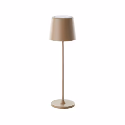 La lampe a poser KAAMI BRILLIANT est une lampe d'extérieur LED 2W IP44 de couleur cappuccino. Elle est fabriquée en métal et ...