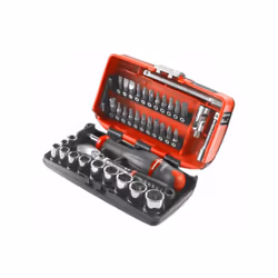 Ce coffret douilles 1/4'' 6 pans métriques RLNANO1 de Facom est idéal dans la maitenance et dans le travail logistique. Il es ...