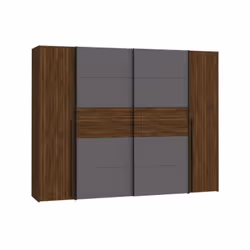 Armoire de chambre NARAGO avec une longueur de 270 cm. Elle est équipée de 2 portes coulissantes avec 2 tringles a habits et  ...