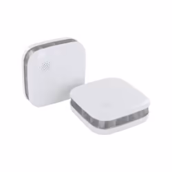 Sécurisez votre habitation contre les risques d'incendie avec ce pack de 2 détecteurs de fumée intercompatibles de la marque ...