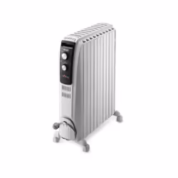 Radiateur bain d'huille Dragon4 DELONGHI - 2500W - 3 allures de chauffe - Technologie Real Energy - Effet cheminée