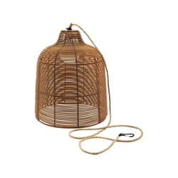Suspension nomade - LUMISKY - HANG BOHEME - H35 cm - Polyrotin avec corde - LED blanc chaud et blanc dimmable