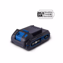 Cette batterie Li-ion 20V 2Ah est compatible avec la gamme Scheppach 20V IXES. Elle est légere et facile a utiliser pour tous ...