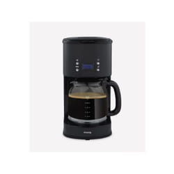 Machine a Cafe - Cafetiere Electrique  programmable - HKoeNIG - MG32 - 1,5 L (12 tasses) - 1000 W - Ecran LCD - Maintien au chaud - Noir et acier inox