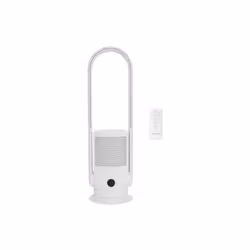 OCEANIC Ventilateur Purificateur d'Air avec filtre - Sans pale - Oscillation - 35W - H.80 cm - Minuterie 8h - Télécommande