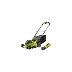 Tondeuse poussée 36V - ø coupe 40 cm - ramassage et mulching - 1 batterie lithium+ 5,0 Ah et chargeur 1,7 a - RLM36X41 - Ryobi