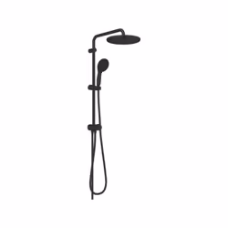 Ensemble composé d'un bras de douche 390mm orientable horizontalement, d'un inverseur pour passer de la douche de tete a la d ...