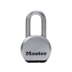 Master Lock - Cadenas Haute Sécurité a Clé en Acier Inoxydable avec Anse Longue pour l'Extérieur M830EURDLH