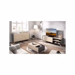 Cet ensemble de meubles assortis NESS est composé d'un meuble TV avec 2 abattants et 2 niches, d'un buffet 3 portes et d'une ...
