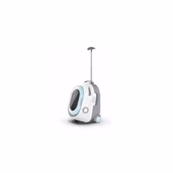 Caisse transport pour chats - Mpets - TROLLEY - Bleue & Blanc