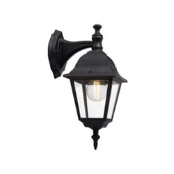 Applique extérieure descendante BRILLIANT NEWPORT - noir métal/verre E27 1x60W