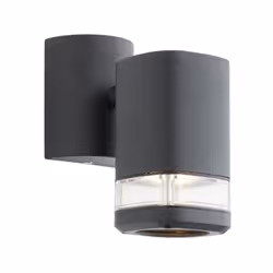 L'applique extérieure JANDY en métal et verre noir est idéale pour éclairer votre jardin. Elle fonctionne avec une ampoule ha ...