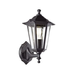 Applique extérieure - BRILLIANT - CARLEEN - Métal/verre - Noir - E27 max 60W