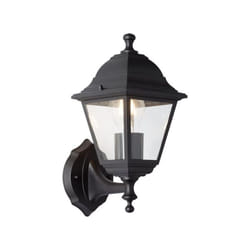 Applique extérieure montante nissie Brilliant noir métal/verre - E27 1x60W