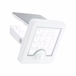 LUTON Applique extérieure LED et solaire - Détecteur de mouvement - Coloris : blanc - Matiere : plastique et métal - 4 W - 54 ...