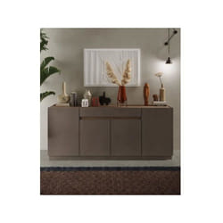 Buffet haut firenze - Bronze et Chene Mercure - 4 portes + 1 tiroir - Style contemporain/design