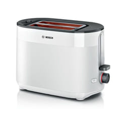 Grille Pain - Toaster Electrique  - BOSCH - TAT2M121 MyMoment - Blanc - 2 tranches - centrage automatique du pain - fonctions décongélation et réchauf