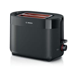 Bosch - Grille Pain - Toaster Electrique TAT2M123 MyMoment - Noir - 2 tranches - centrage automatique du pain - fonctions décongélation et réchauffa