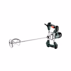 Malaxeur RWE 1200 de la marque METABO, filaire, d'une puissance de 1200 W. Il est équipé d'un agitateur type RS-R2 de diametr ...
