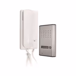Cet interphone audio filaire (2 fils) SCS SENTINEL AudioKit 3208D est équipé d'un porte-nom lumineux et d'une platine de rue  ...