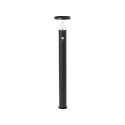 Potelet extérieur Brilliant tulip - led et solaire - Détecteur de mouvement - Acier inoxydable et plastique - 4 w - Noir