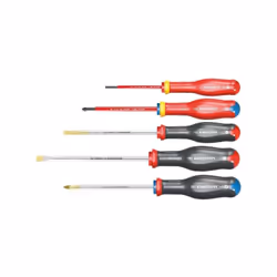 Le coffret de 5 tournevis Protwist FACOM AT.J5VEPB est idéal pour les travaux électriques grâce a ses 2 tournevis isolés 1000 ...