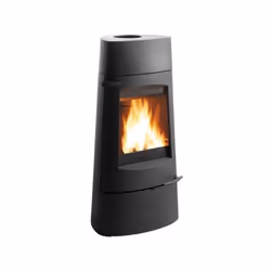 Poele a bois - INVICTA Aratos - Fonte - 8 KW - Bûches 40 cm H 1050 x L 527 x P 453 mm, diametre de buse 150 mm, sortie des fu ...