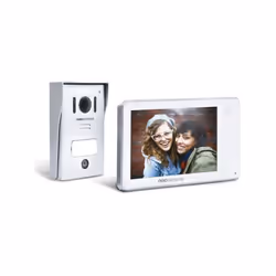 Cet interphone vidéo filaire de couleur blanche VisioKit 7 de la marque SCS SENTINEL est équipé d'un écran de 7 pouces (18 cm ...