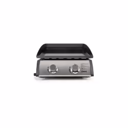 Plancha a gaz - LIVOO - DOC296 - 2 bruleurs - Gris