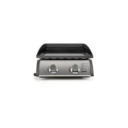 Plancha a gaz - LIVOO - DOC296 - 2 bruleurs - Gris