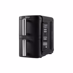 Découvrez la friteuse sans huile NINJA SL300EU Double Stack, idéale pour les petites cuisines. Avec ses deux tiroirs empilabl ...