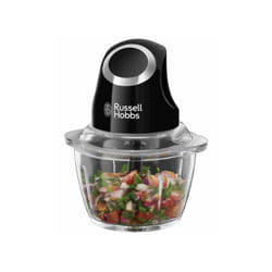 Russell Hobbs - Hachoir Electrique Mini Desire 24662-56 - 200 w - Bol en verre 1 l - Lames inox - Noir mat