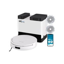 Aspirateur Robot Eziclean All In One Z12 Ultra - aspirateur laveur connecté avec base de vidage - 270 min - 14,4 v - 1,8 l - Blanc