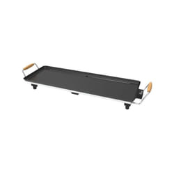 Plancha Electrique - Planche Little Balance Wood 70 - Surface cuisson 70x23cm - Revetement anti-adhésif sans pfas - 1800W