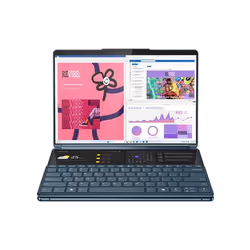 PC Portable Lenovo Yoga Book 9 13IMU9 83FF0038FR écran tactile 13,3" OLED 60 Hz Intel® Core™ Ultra 7 16 Go RAM 1 To SSD Bleu