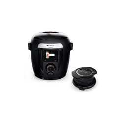 Multicuiseur intelligent connecté Moulinex avec couvercle Extracrisp YY5449FB 1600 w Noir