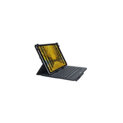 Clavier pour tablette Logitech Etui clavier intégré Universel Folio Gris pour Tablettes 9-10" ou iPad 4émé , 3eme générati