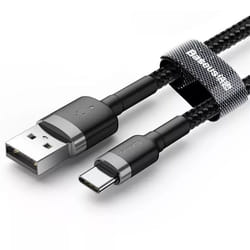 Câble USB-C Jusquà 480 Mbit/s Charge Rapide Jusquà 3 A Longueur 2 m