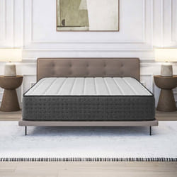 Matelas EQUINOX 140x200 cm-Hybride-Ressorts Ensachés-Mémoire de Forme-Mousse HR 35 kg-Blue Latex-Confort mi-ferme-Réversible-30 cm