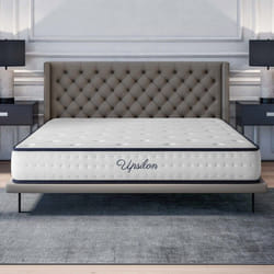 Matelas UPSILON 21 150x190 cm-Mousse mémoire de forme adaptative-7 zones Blue-latex + HR-Confort Optimal-Equilibré-Hypoallergénique