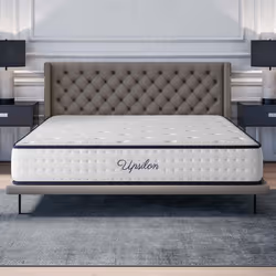 Matelas UPSILON 180x200 cm-24 cm-Mousse à mémoire de forme HR 35 kg-7 zones-BLUE LATEX-Ergonomique-Face été-hiver-Confort fer ...